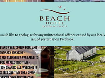 Donegal Hotel Apologises After...